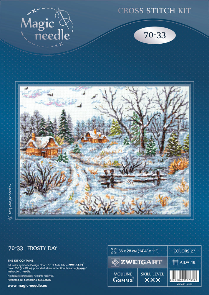 Frosty Day Counted Cross Stitch Kit by Magic Needle 70-33