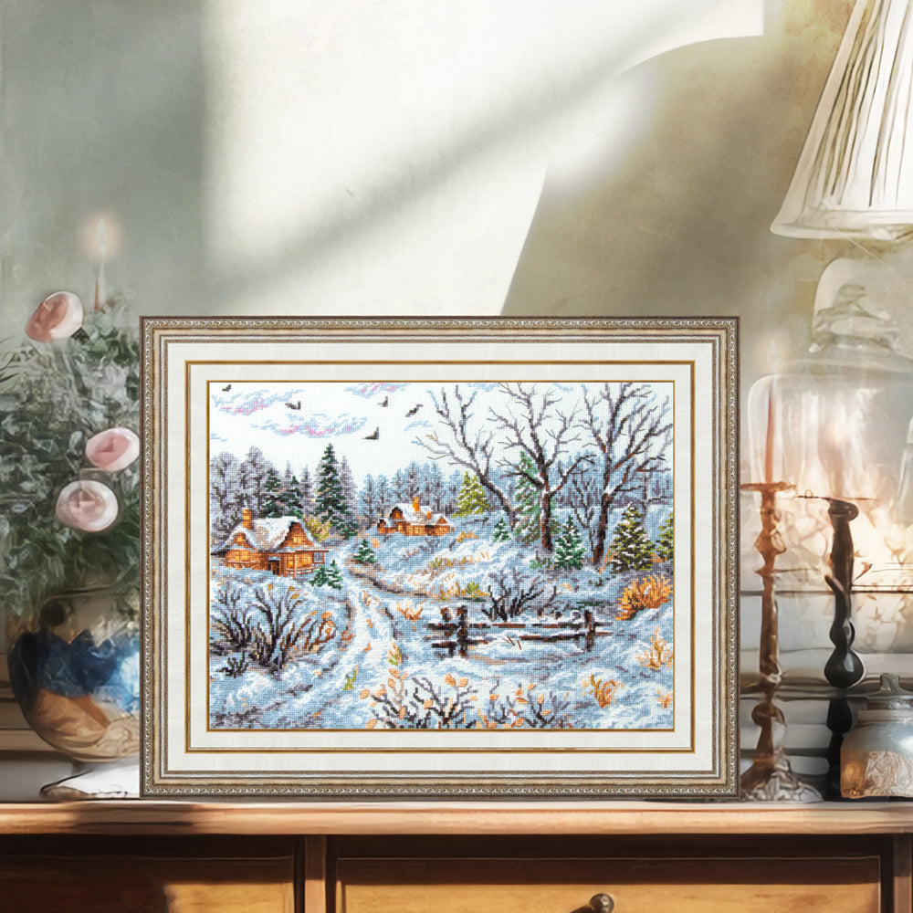 Frosty Day Counted Cross Stitch Kit by Magic Needle 70-33