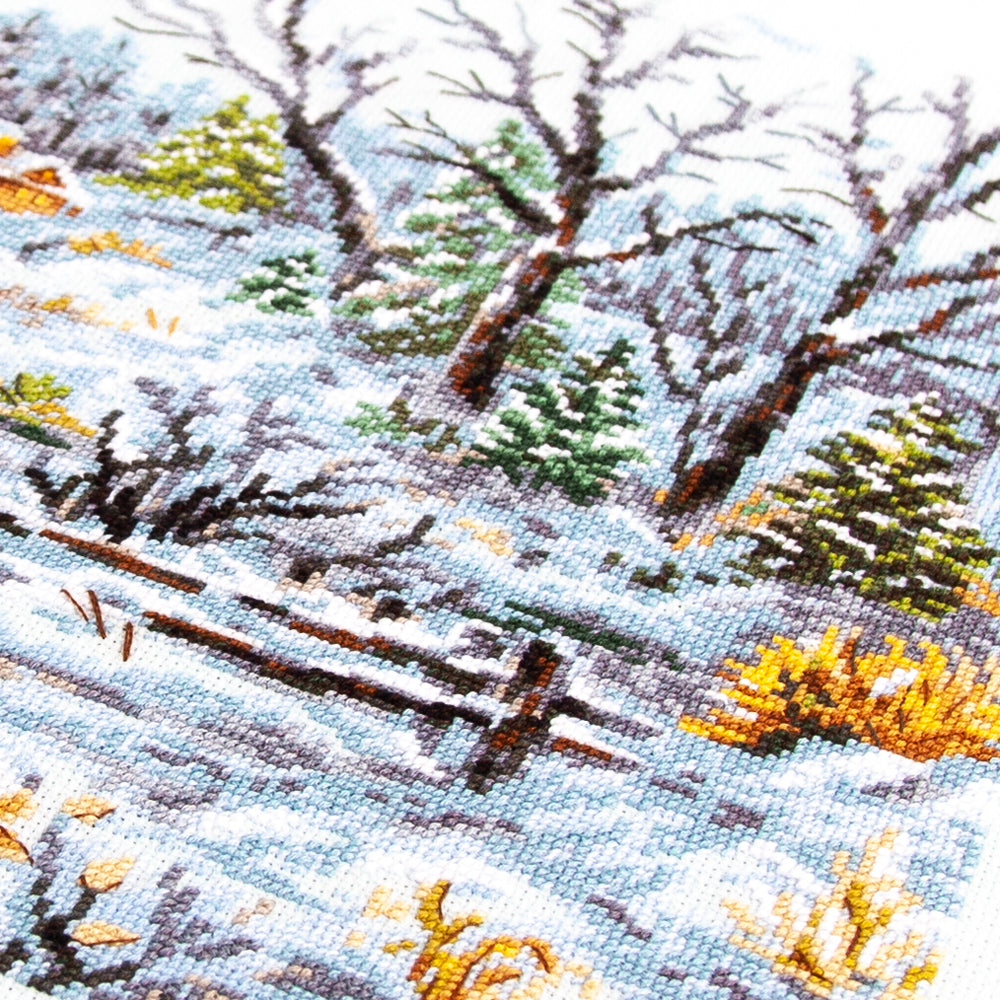 Frosty Day Counted Cross Stitch Kit by Magic Needle 70-33