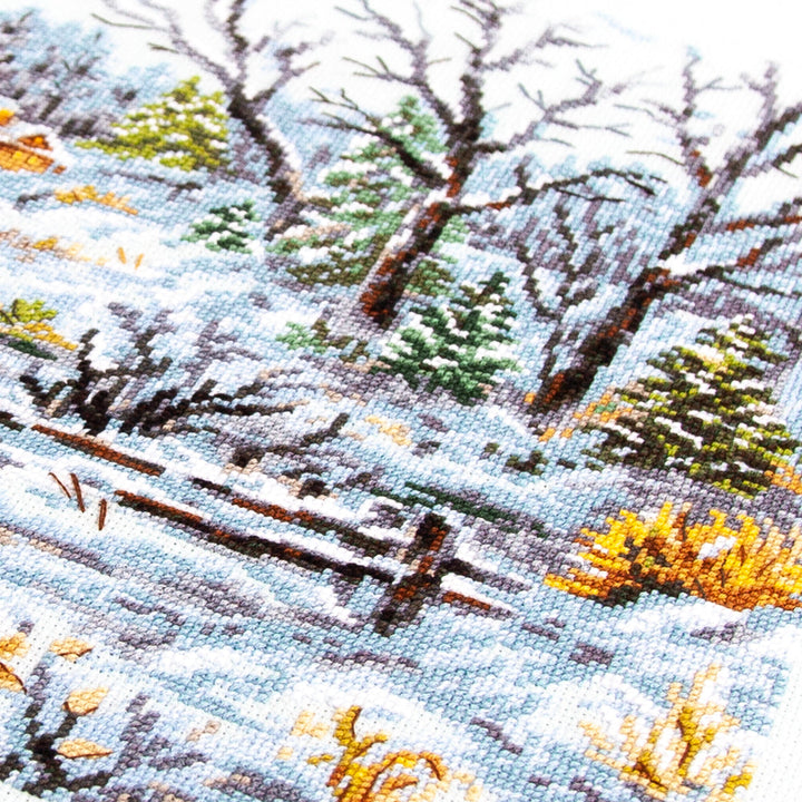 Frosty Day Counted Cross Stitch Kit by Magic Needle 70-33