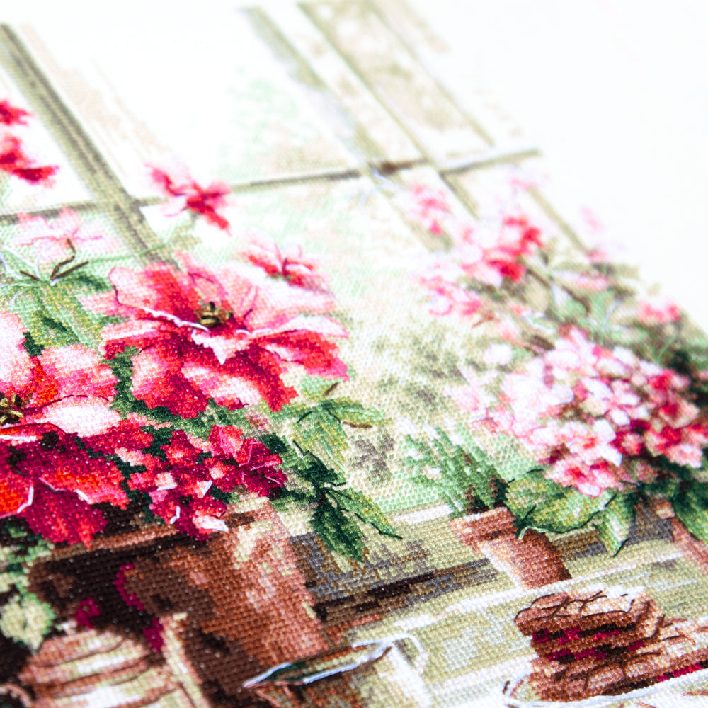 Morning in Rosy Tones Counted Cross Stitch Kit by Magic Needle 70-34