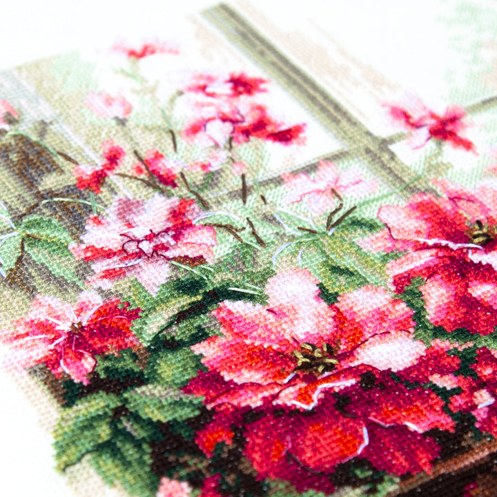 Morning in Rosy Tones Counted Cross Stitch Kit by Magic Needle 70-34