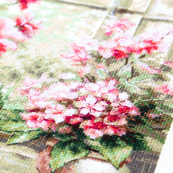 Morning in Rosy Tones Counted Cross Stitch Kit by Magic Needle 70-34