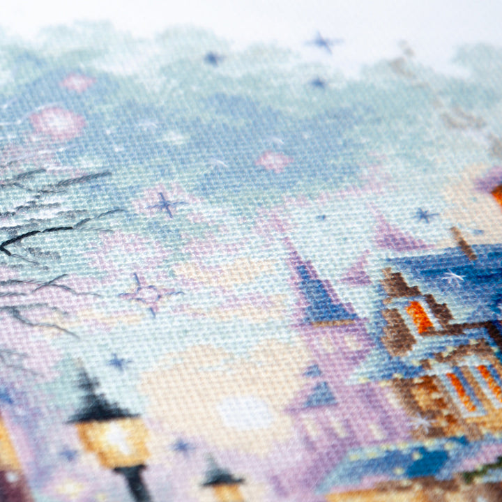 Snow in the City Counted Cross Stitch Kit by Magic Needle 70-35