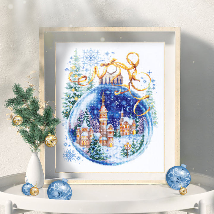 Christmas Bauble Counted Cross Stitch Kit by Magic Needle 70-37