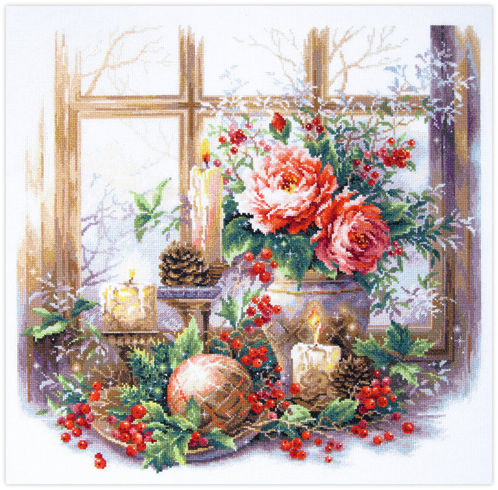 The Luxury of Winter Evenings Counted Cross Stitch Kit by Magic Needle 70-46