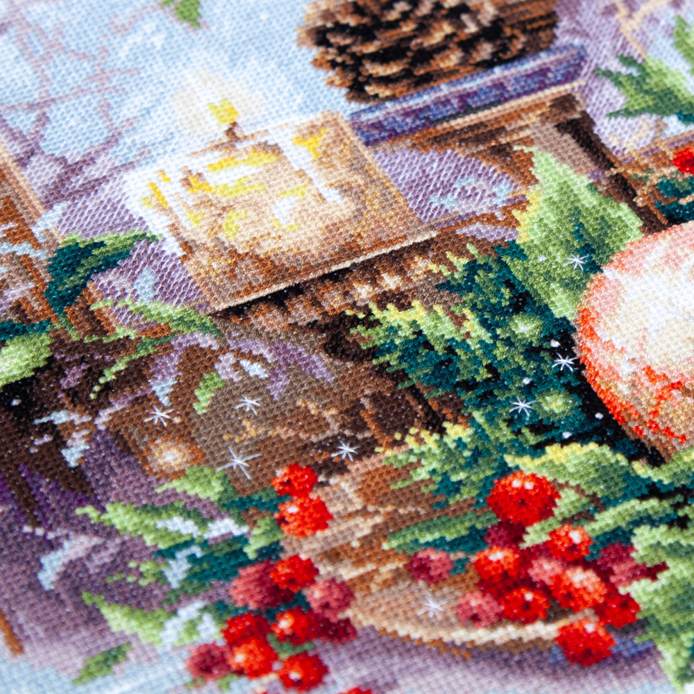 The Luxury of Winter Evenings Counted Cross Stitch Kit by Magic Needle 70-46