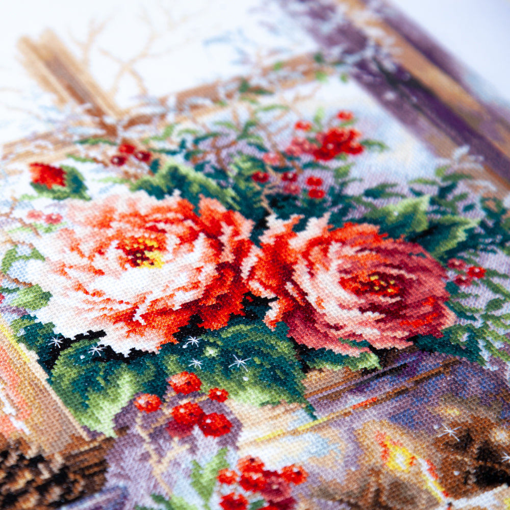 The Luxury of Winter Evenings Counted Cross Stitch Kit by Magic Needle 70-46