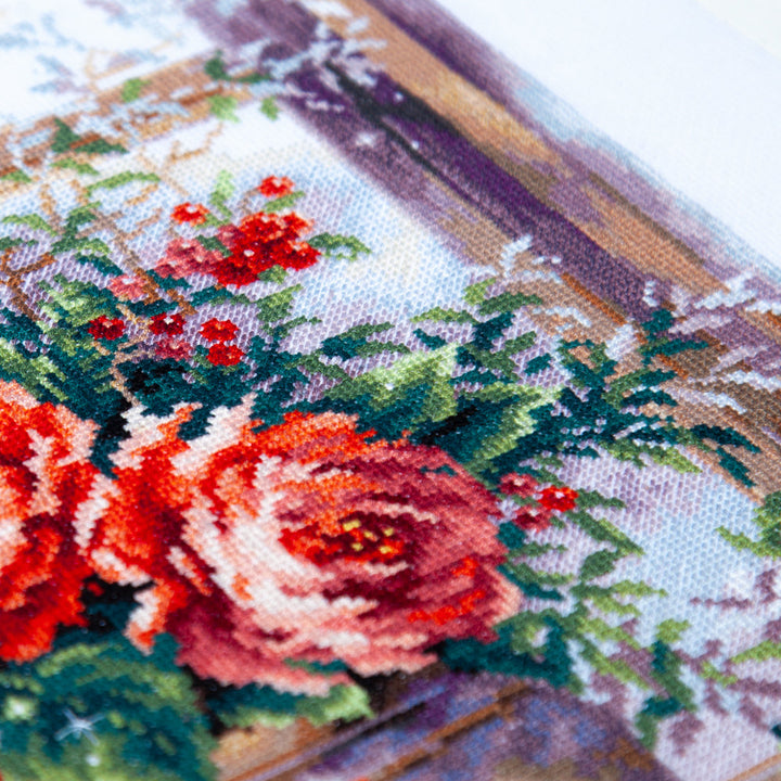The Luxury of Winter Evenings Counted Cross Stitch Kit by Magic Needle 70-46