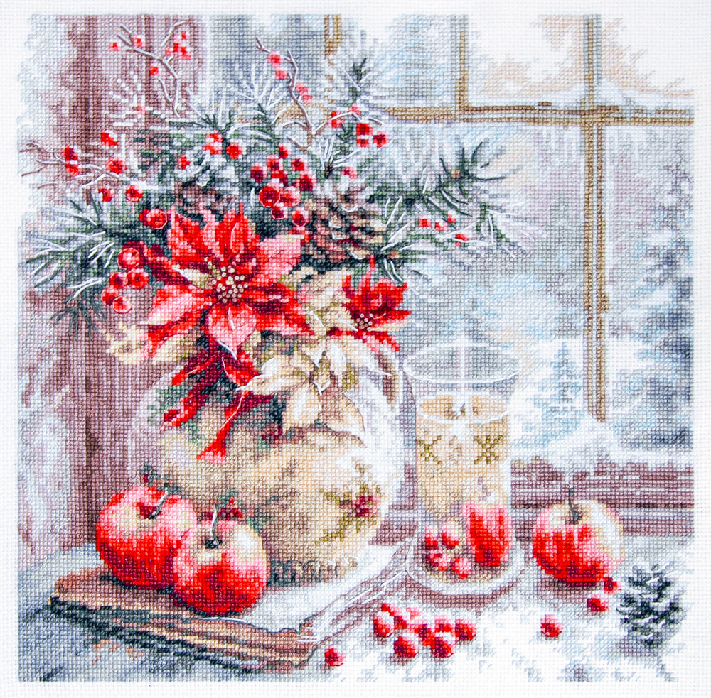 A Candle Was Burning Counted Cross Stitch Kit by Magic Needle 70-50