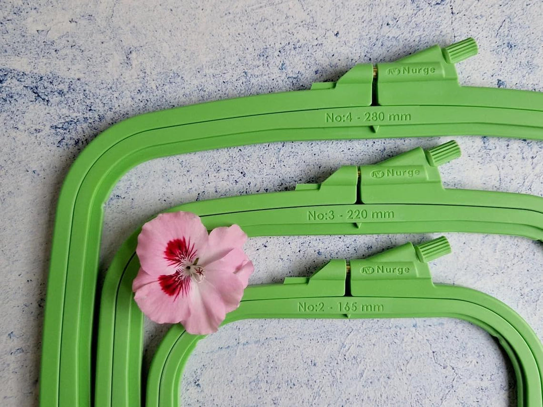 Plastic Square Hoop by Nurge 170-13 Green