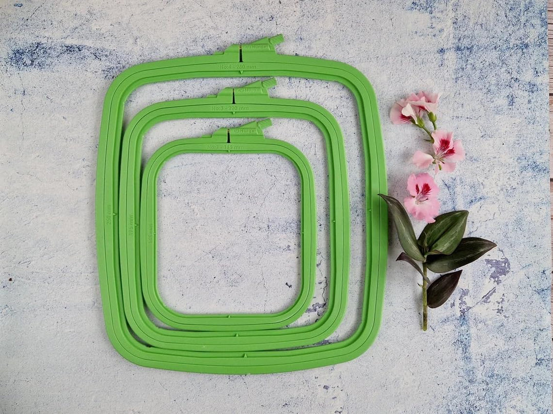 Plastic Square Hoop by Nurge 170-12 Green