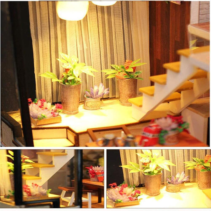 Miniature Wizardi Roombox Kit - New York Flat Dollhouse Kit