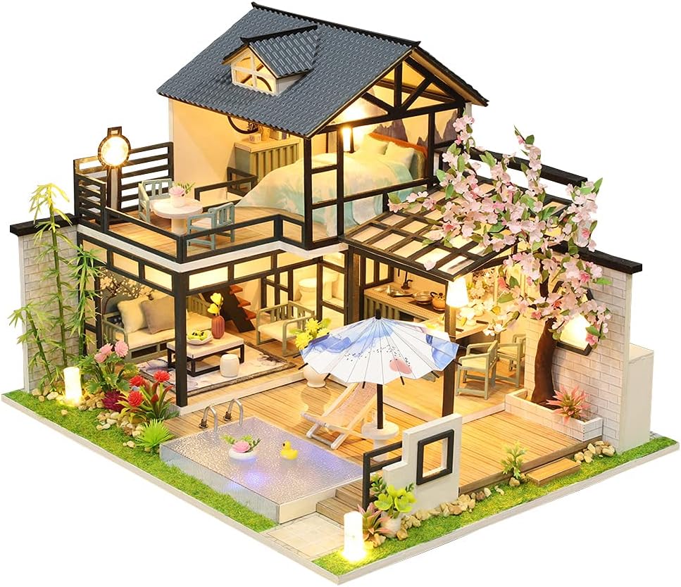 Miniature Wizardi Roombox Kit - Japanese Villa Dollhouse Kit