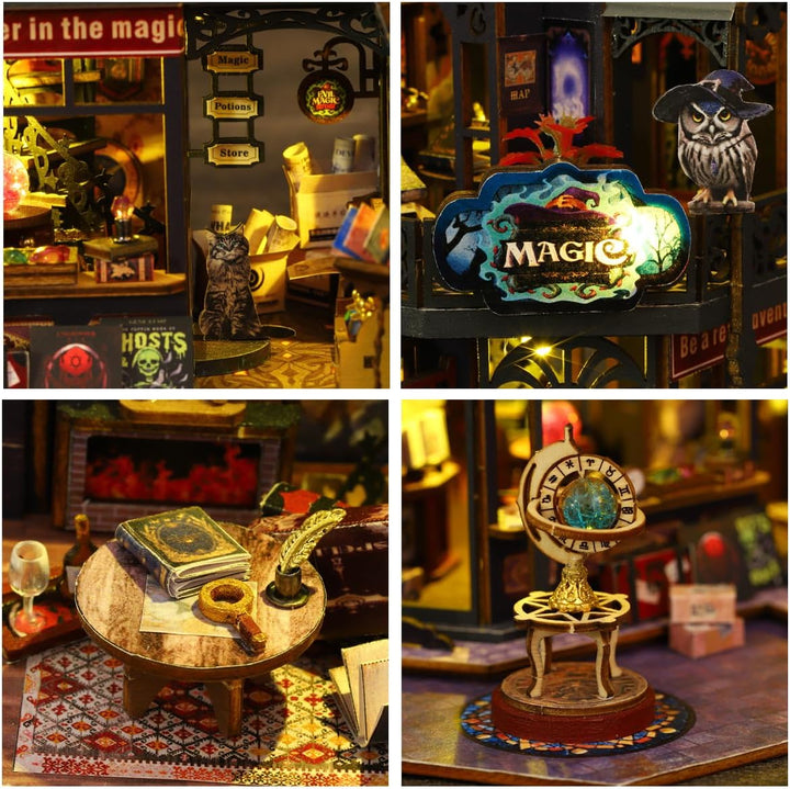 Miniature Wizardi Roombox Kit - Holo Magic City Dollhouse Kit