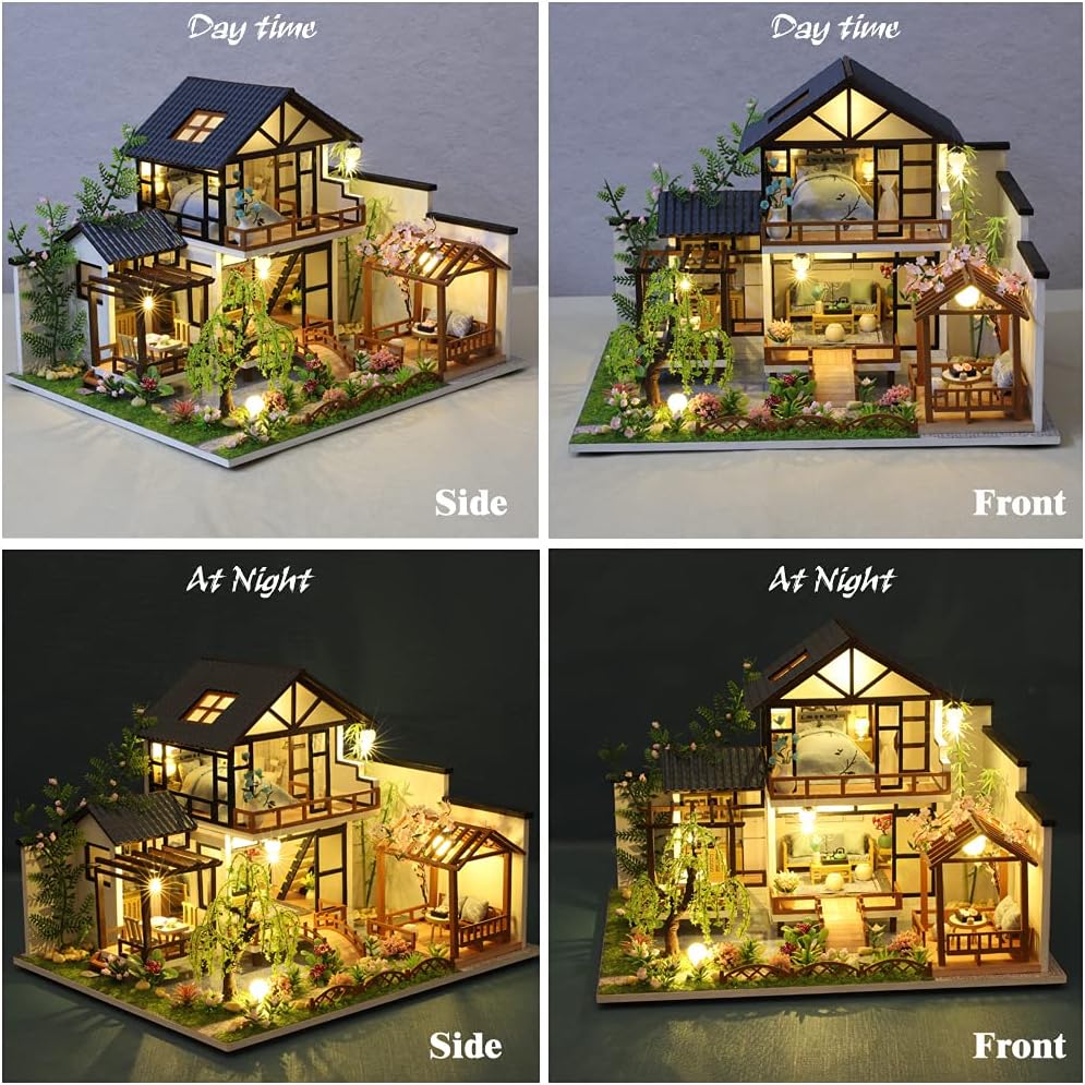 Miniature Wizardi Roombox Kit -  Japanese Garden Dollhouse Kit