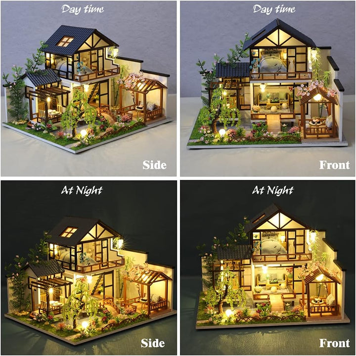Miniature Wizardi Roombox Kit -  Japanese Garden Dollhouse Kit