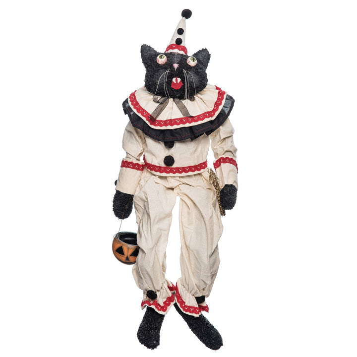 Sebastian Cat Clown Gathered Traditions Art Doll