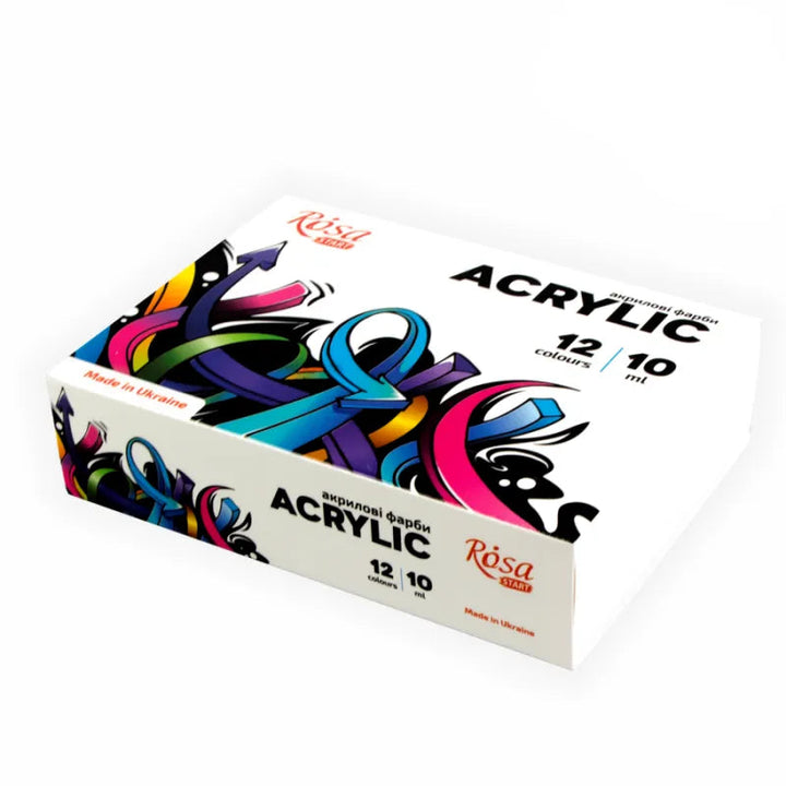 Rosa Start Graffiti Acrylic Paint Set 12 colors (0.34 oz each)