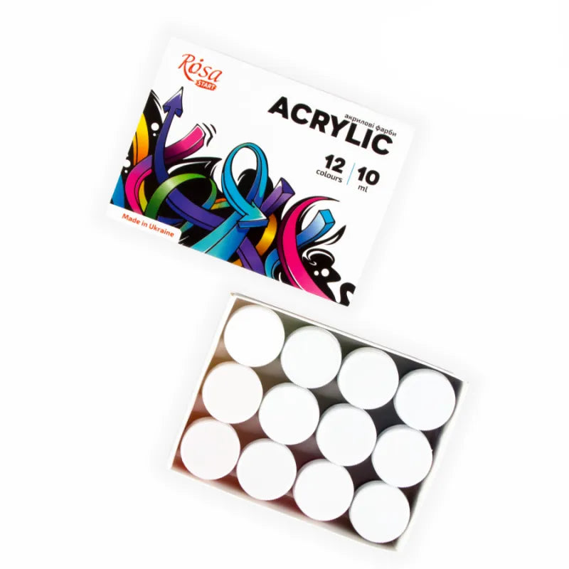 Rosa Start Graffiti Acrylic Paint Set 12 colors (0.34 oz each)