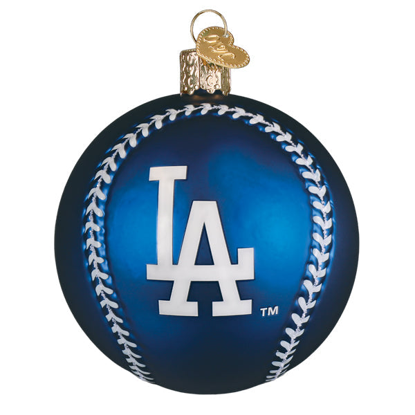 Dodgers Baseball Ornament