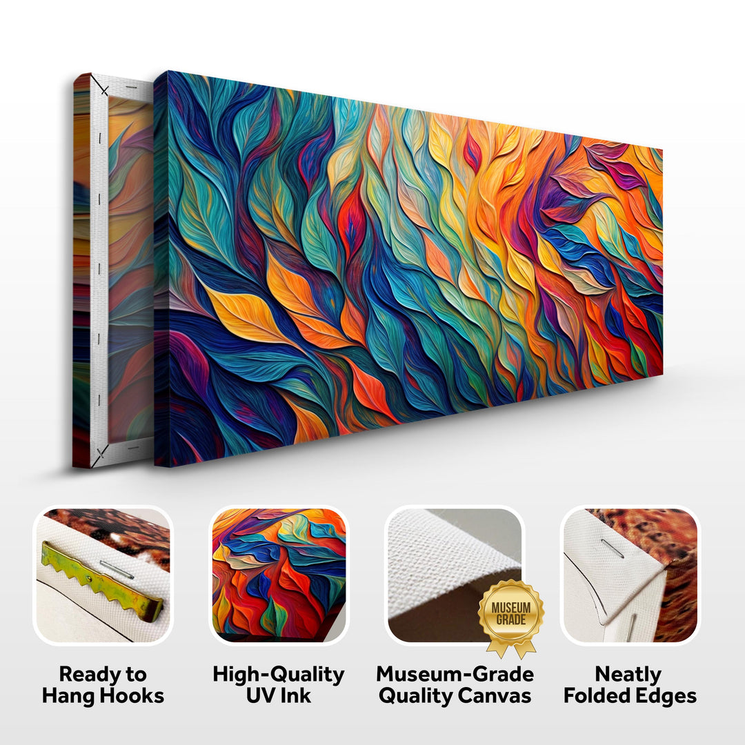 Chroma Whispers Impasto Wall Art