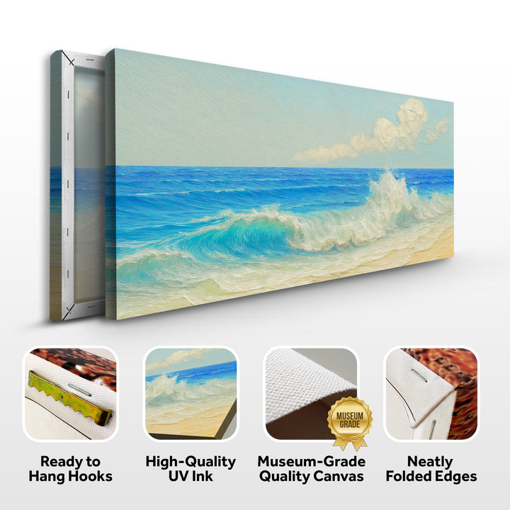 Serene Ocean Wave Coastal Wall Art XIII