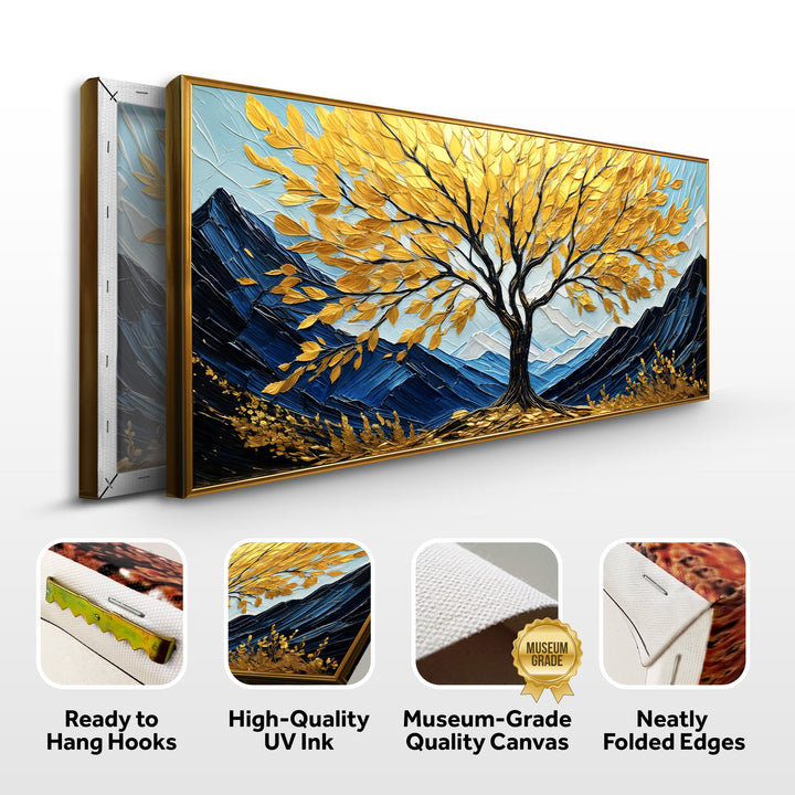 Golden Sanctuary Impasto Wall Art