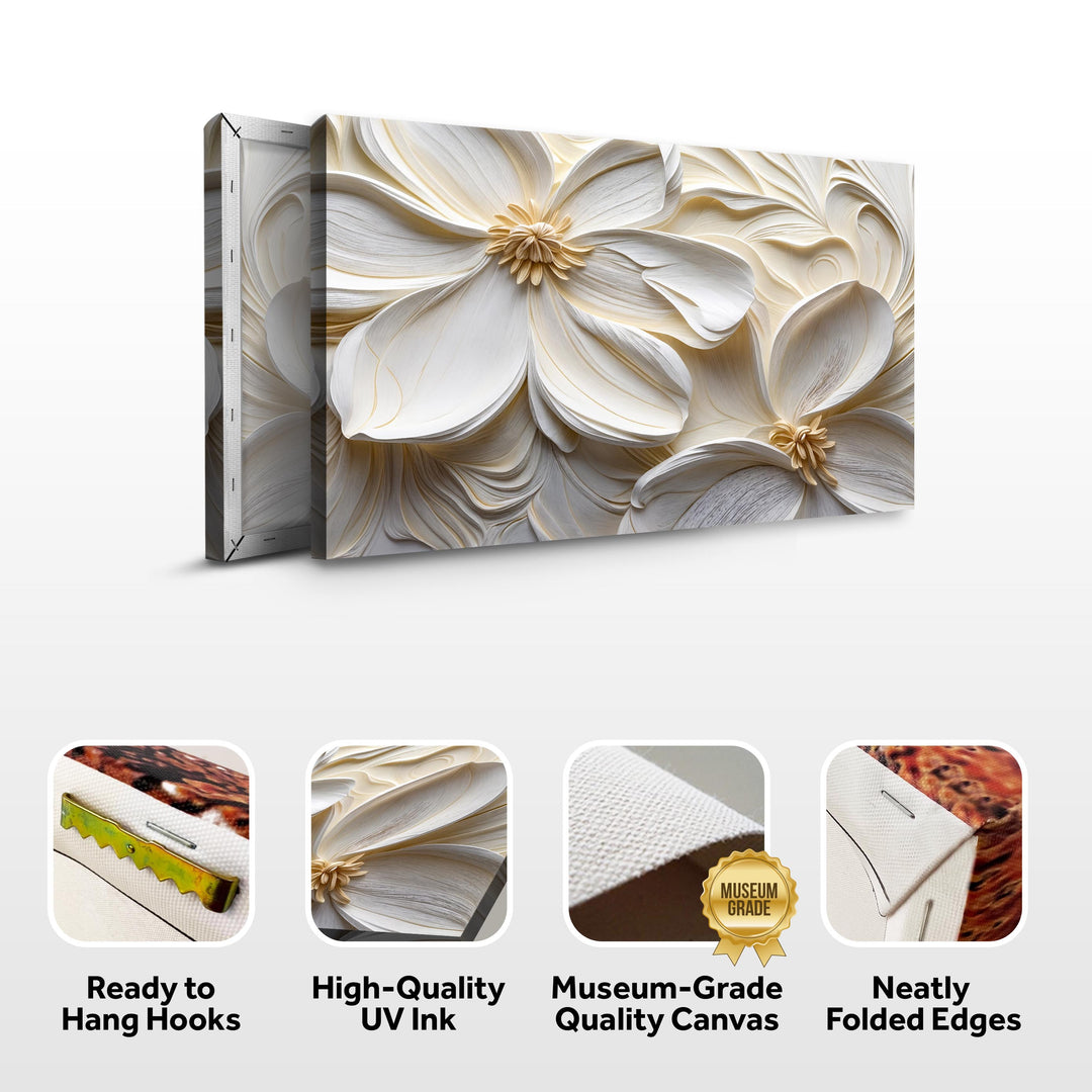 3D Minimalist Flower Wall Art II