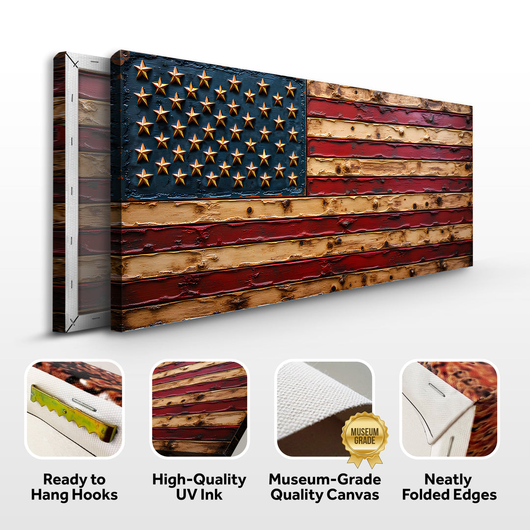 Old Glory American Flag Wall Art