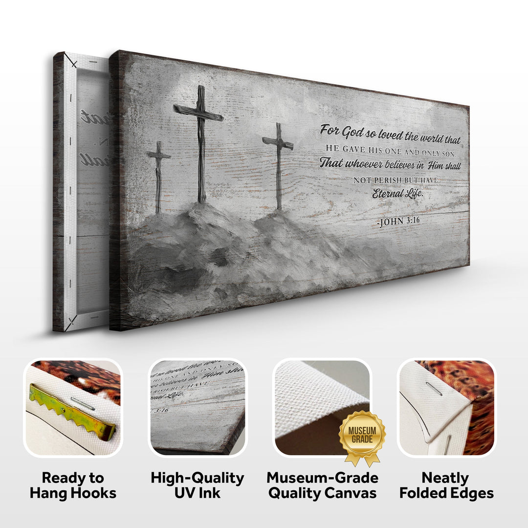 John 3:16: For God So Loved The World Faith Sign VIII