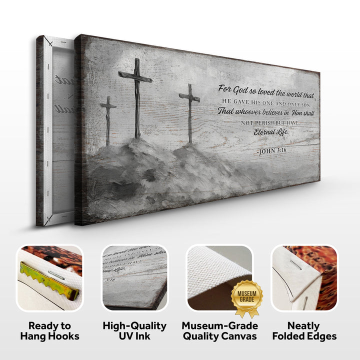 John 3:16: For God So Loved The World Faith Sign VIII