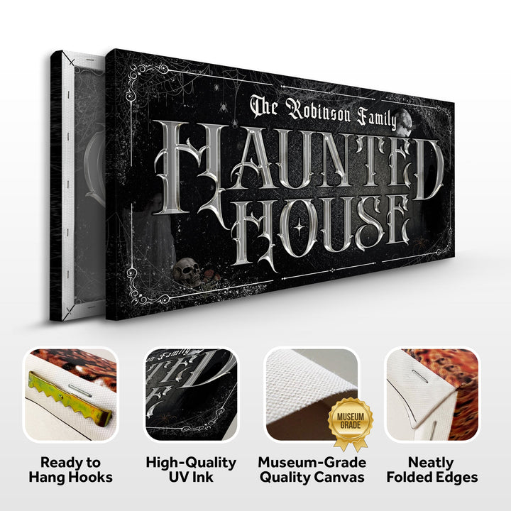 Personalized Haunted House Halloween Sign III