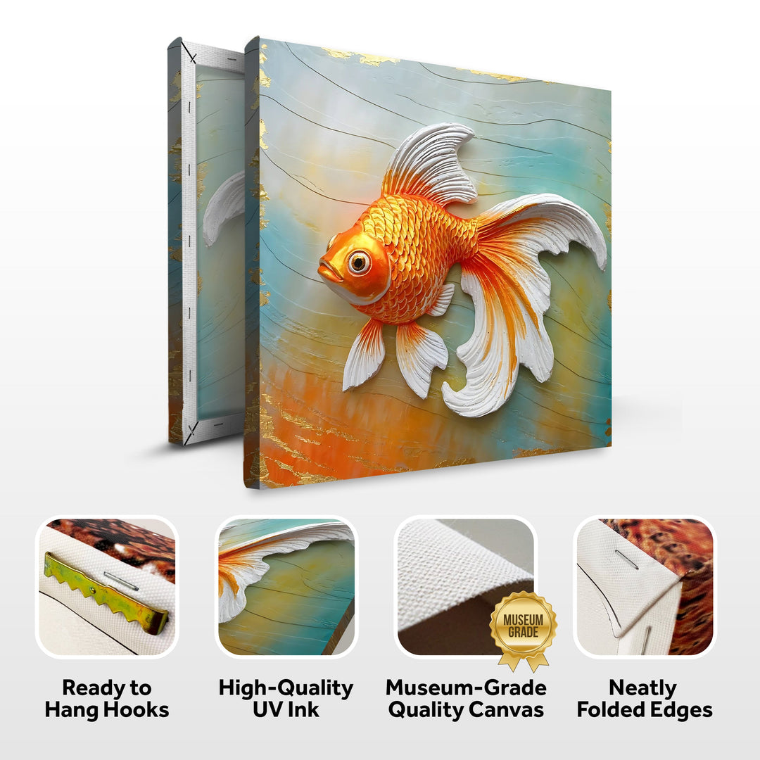 3D Goldfish Wall Art