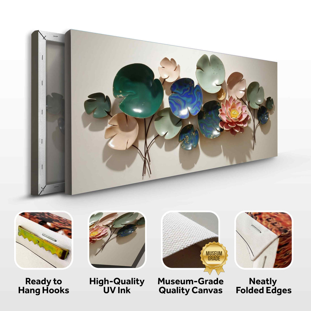 Lotus Leaf Abstract Wall Art VI