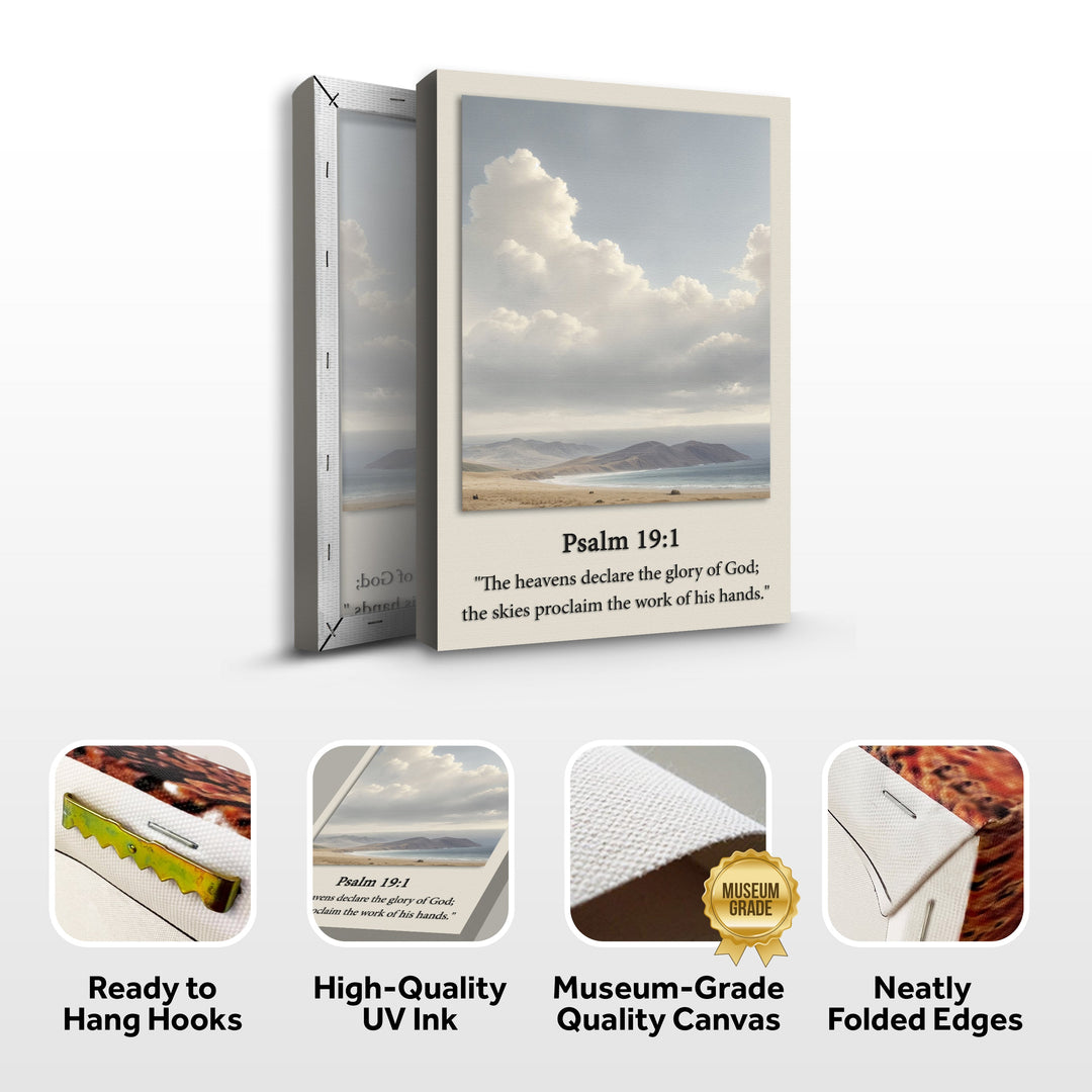 Psalm 19:1 - The Heavens Declare The Glory of God Faith Sign