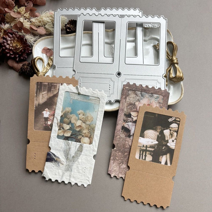 Double Window Scrapbooking Cutting Die by Wizardi QJ06