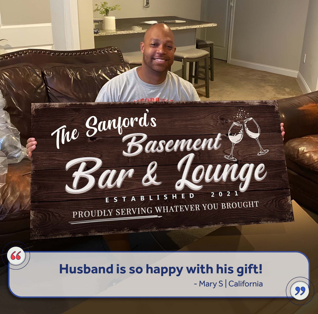 Basement Bar And Lounge Sign IV