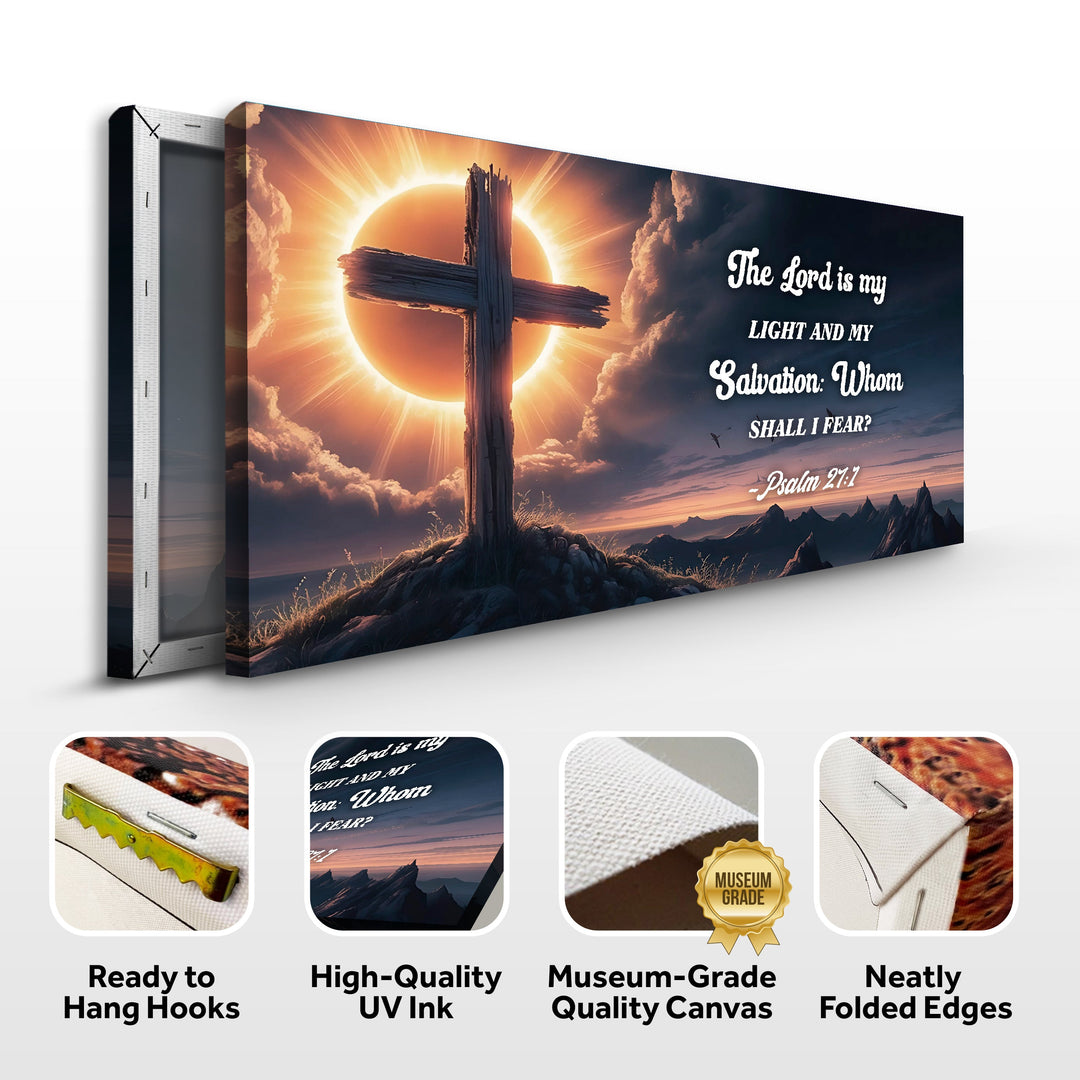 Psalm 27:1 - The Lord Is My Light and My Salvation Faith Sign
