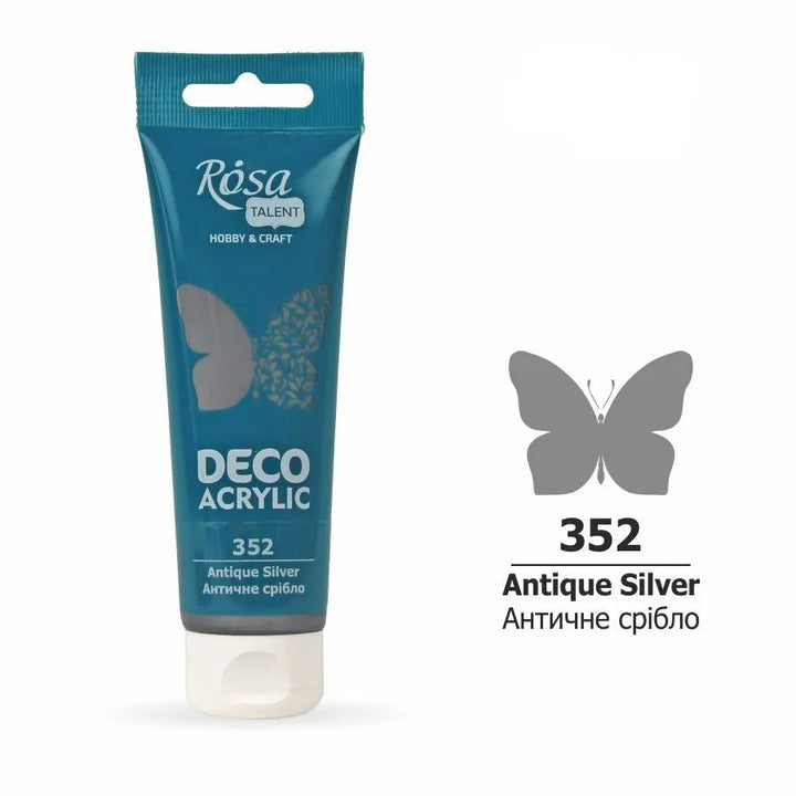 Rosa Talent Acrylic for Decor. (352) Antique Silver. Metallic. 2.54 oz.