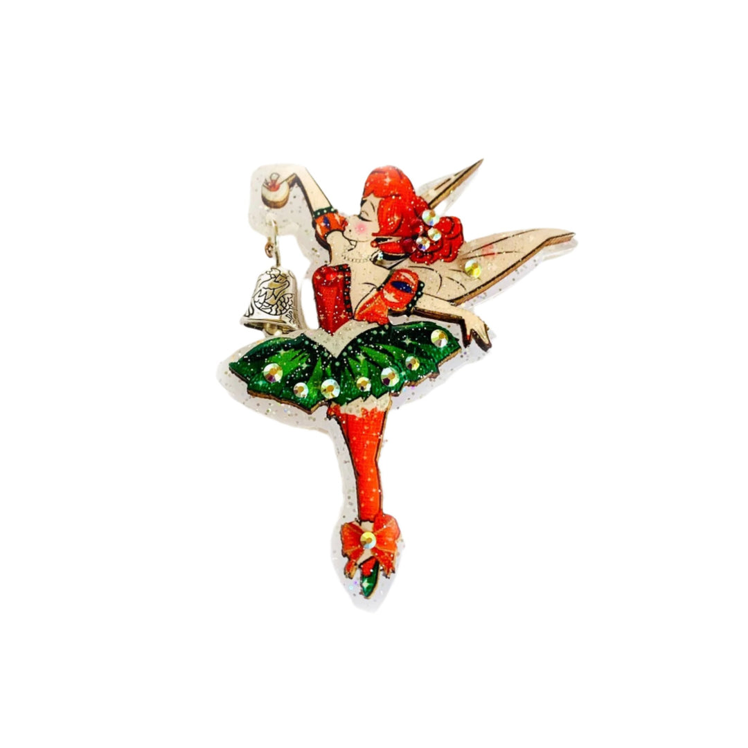 Christmas Fairy Brooch by Rosie Rose Parker