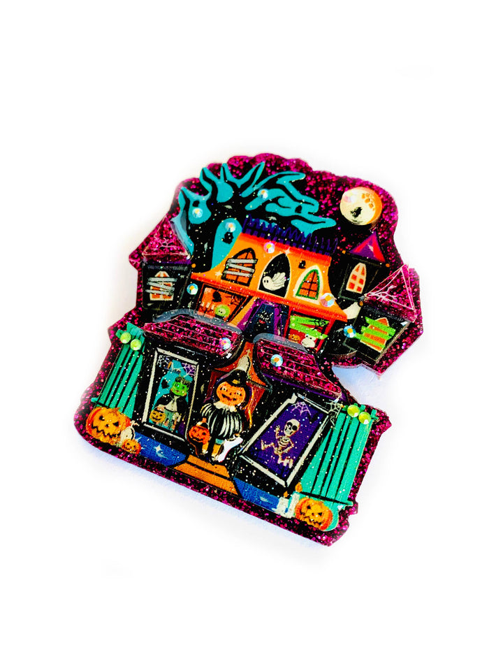 Big Spooky House Brooch by Rosie Rose Parker