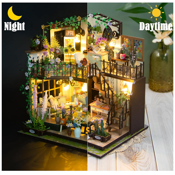 Miniature Wizardi Roombox Kit - Flower Lover Dollhouse Kit
