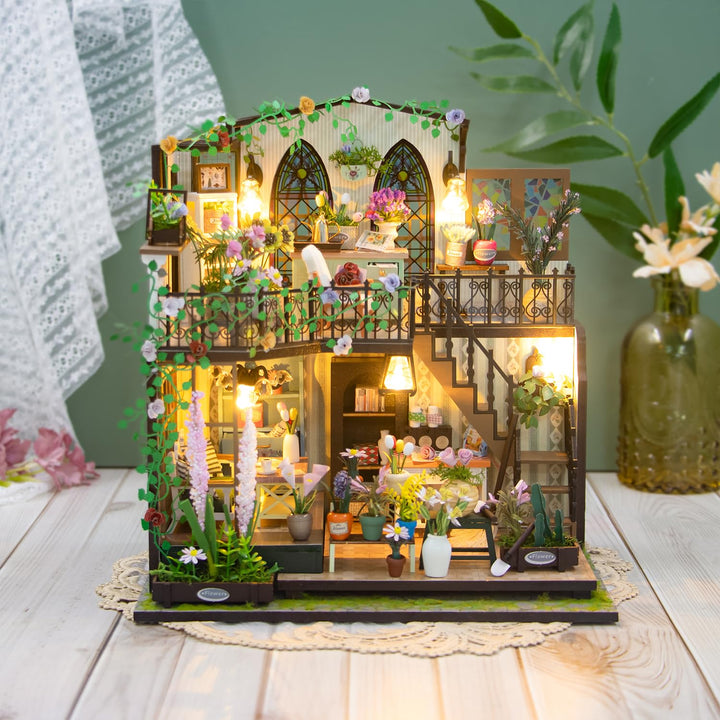 Miniature Wizardi Roombox Kit - Flower Lover Dollhouse Kit