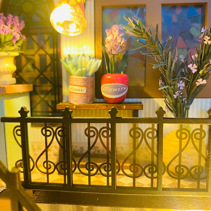 Miniature Wizardi Roombox Kit - Flower Lover Dollhouse Kit