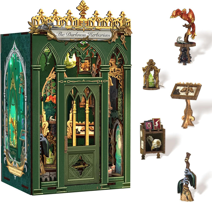 The Darkness Herbarium Dollhouse Kit - Miniature Wizardi Roombox Book Nook Kit Kit