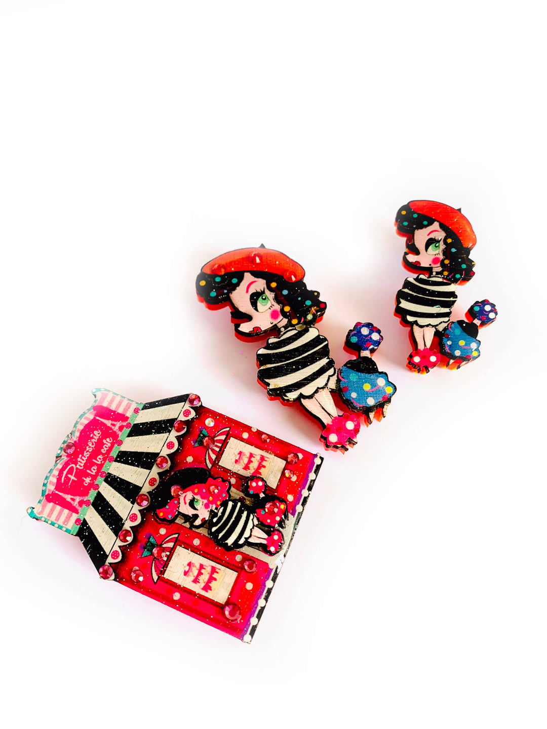 LuLu the Poodle Pattiserie Brooch by Rosie Rose Parker