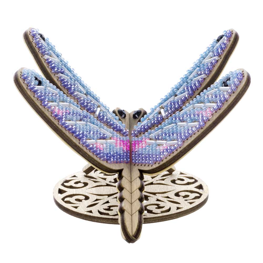 Wooden Bead Embroidery Kit ‚Äì ‚ÄúDragonfly‚Äù FLK-584