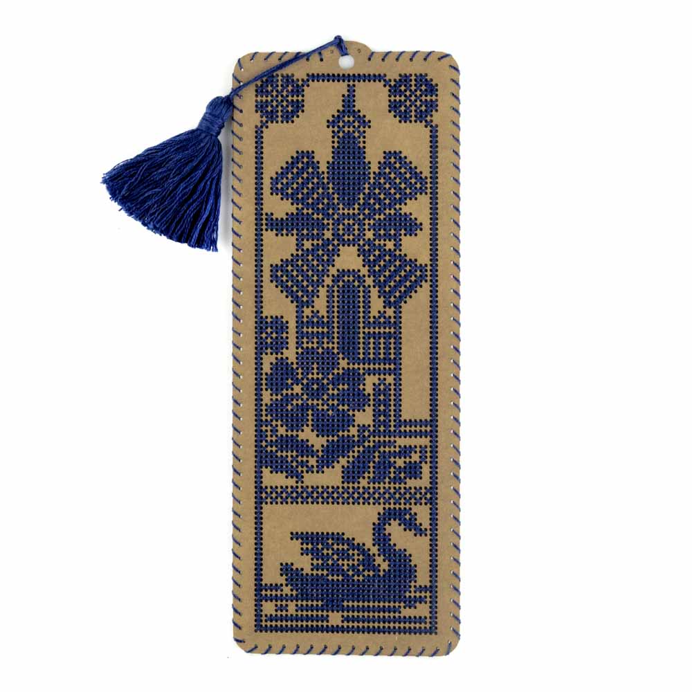 Old Mill Cardboard Embroidery Bookmark Kit by Wonderland Crafts WLZ-002