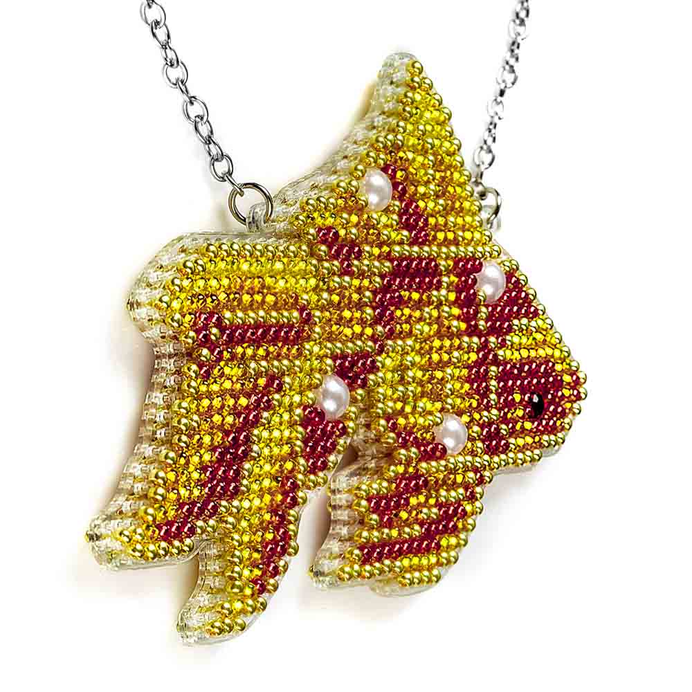 Set for embroidery with beads on a plastic base FLPL-096